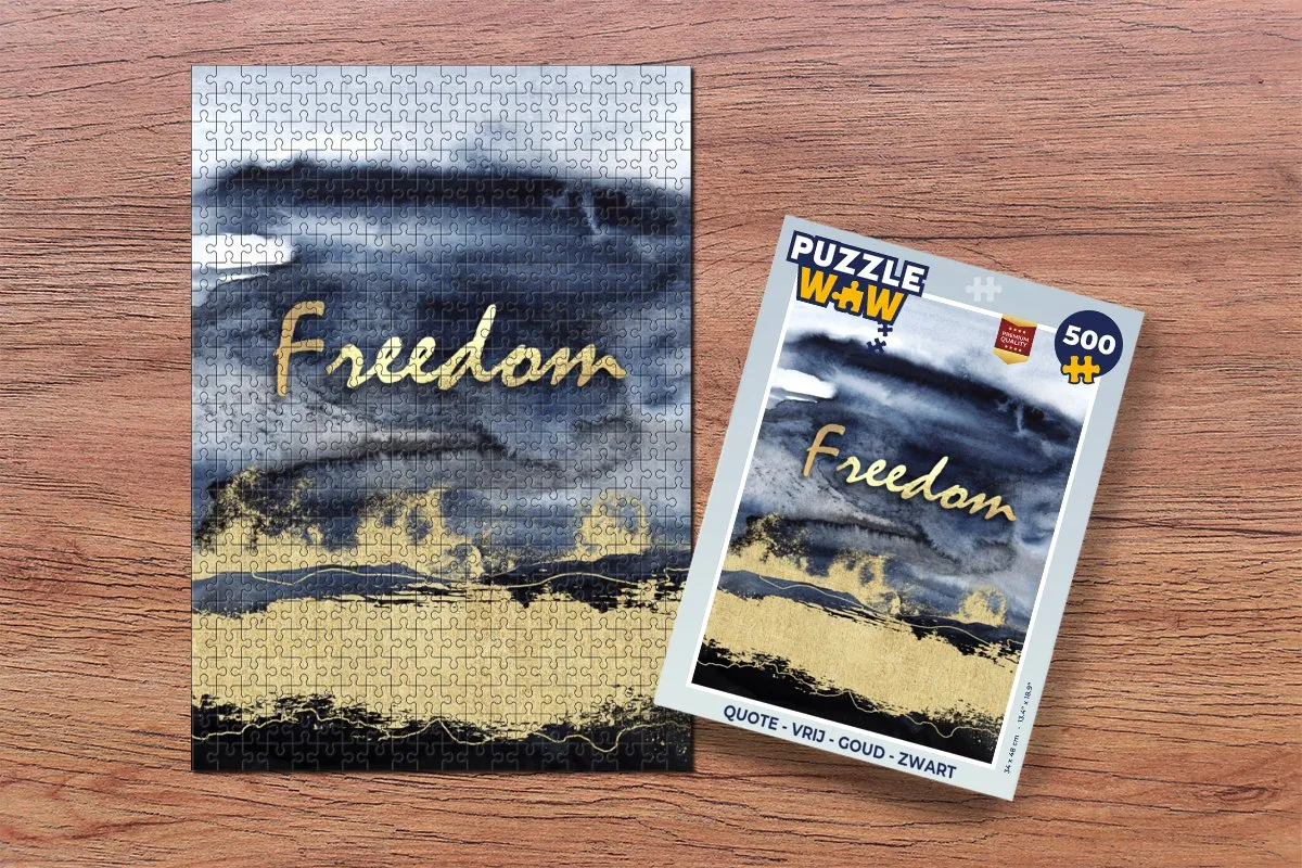 PuzzleWow Quote Puzzel 500 Stuks - Multicolor