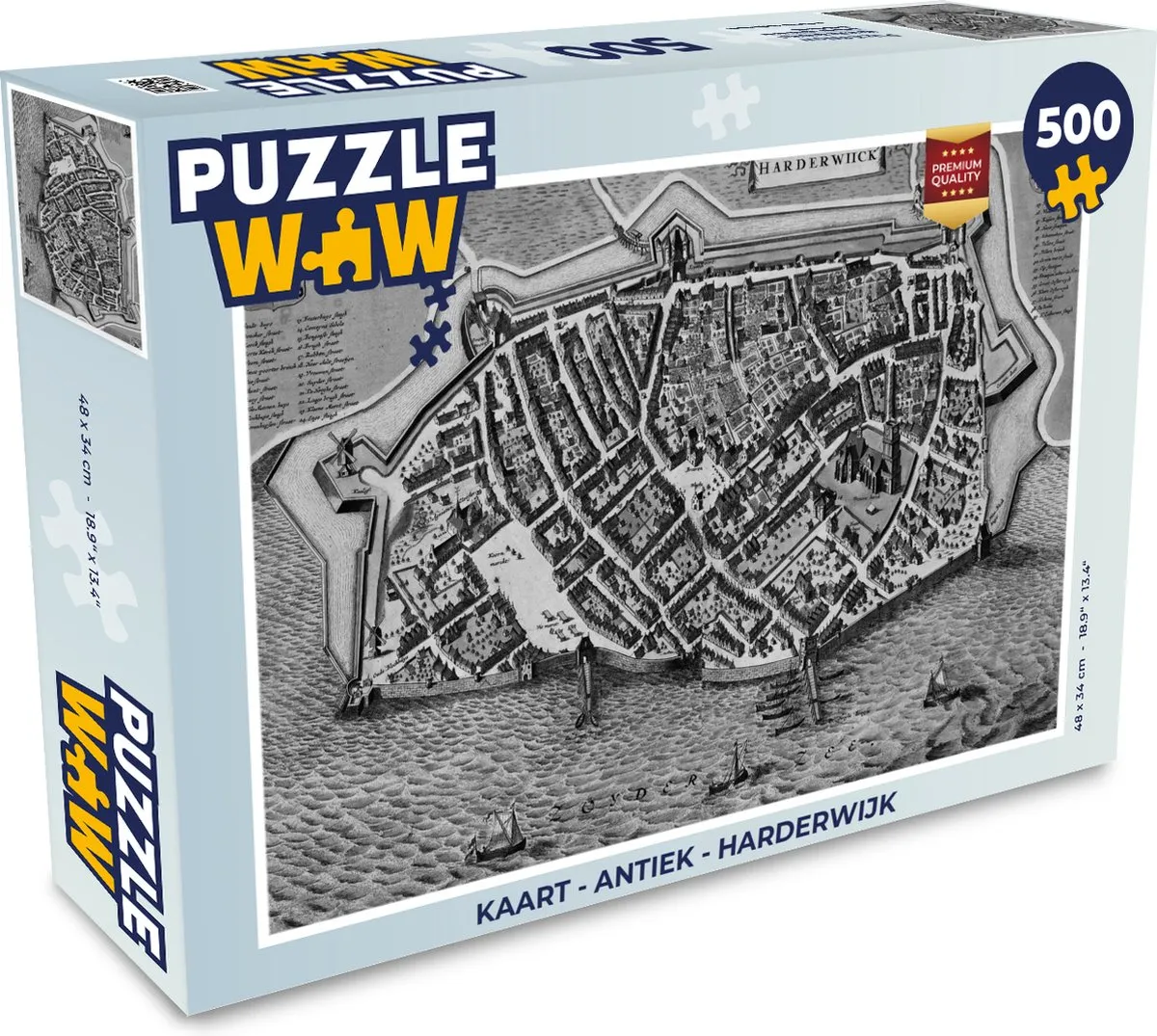 PuzzleWow Antiek Legpuzzel 500 Stuks - Multicolor