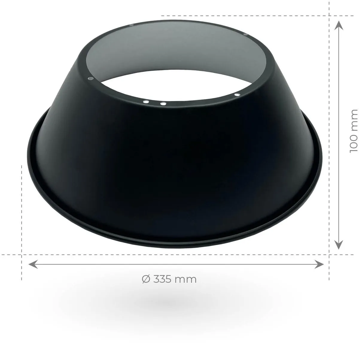 LEDVION LED High Bay 150W Reflector 90° - Zwart - afbeelding 2 van 3