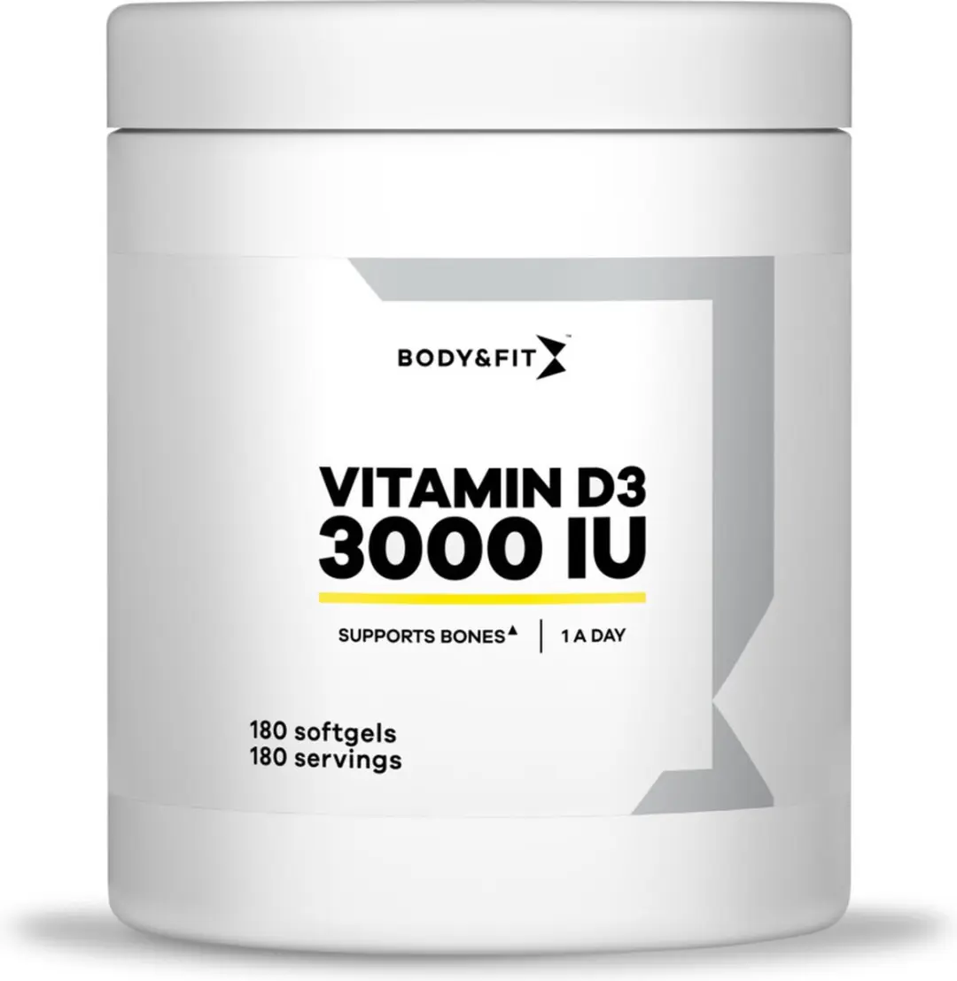 Body & Fit Vitamine D3 3000 IU - 180 Capsules