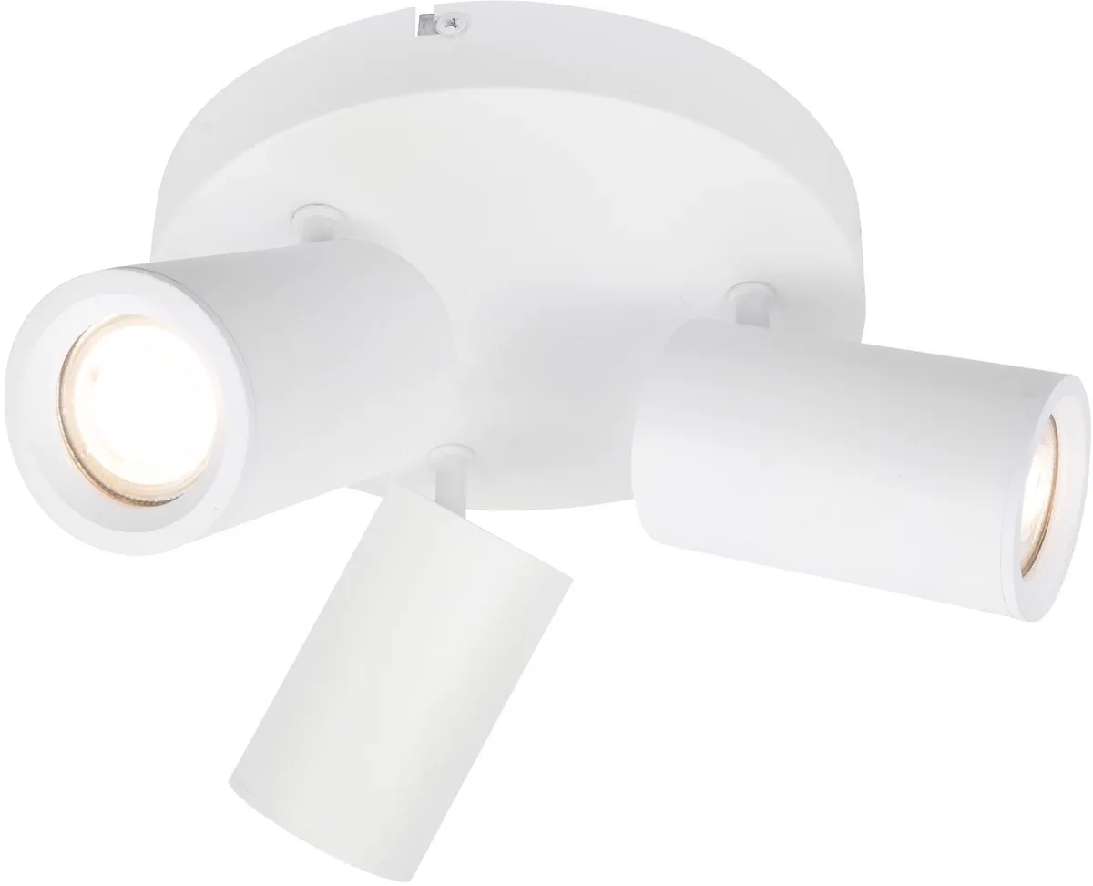 LEDVION LED Plafondspot 3x3W 4000K GU10 - Wit