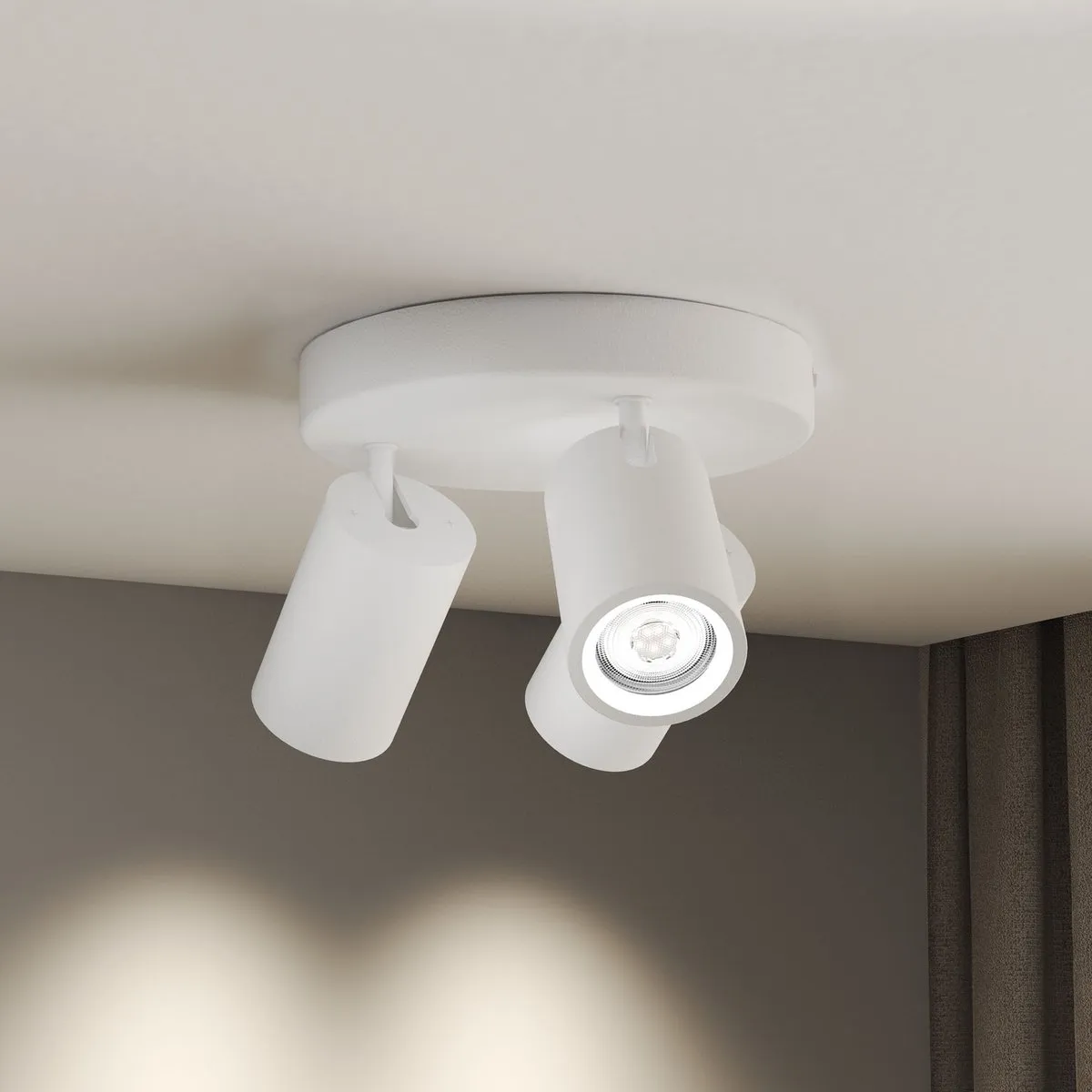 LEDVION LED Plafondspot 3x3W 4000K GU10 - Wit - afbeelding 6 van 6