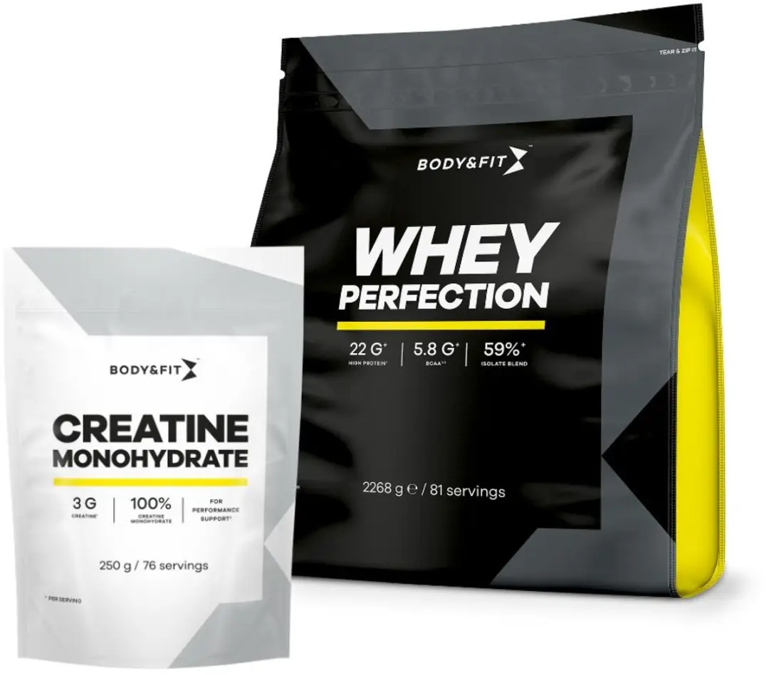 Whey Perfection Whey Protein 2268 gram Aardbei en Creatine Monohydraat 250 gram