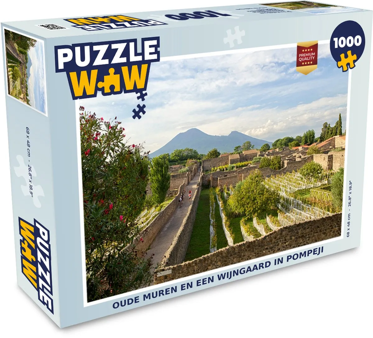 PuzzleWow Pompeji Legpuzzel 1000 Stuks - Multicolor