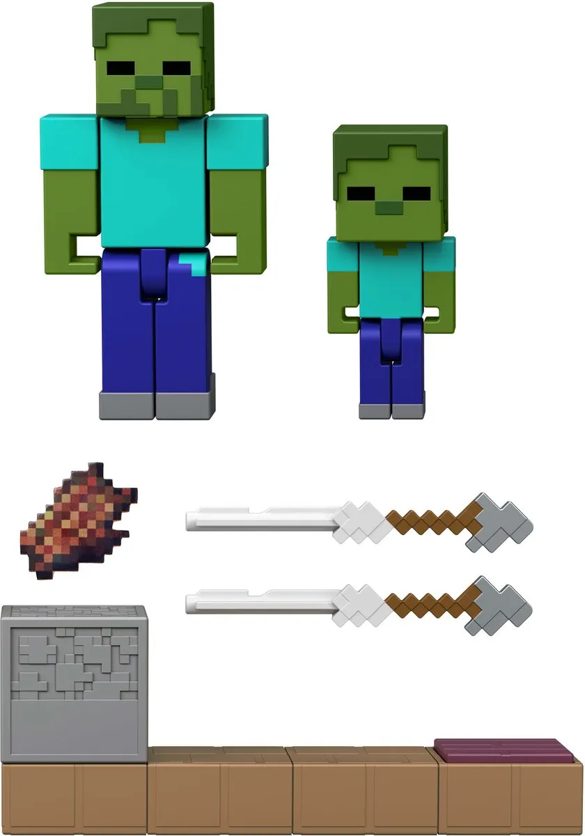 Minecraft Miniature Toy JKK03 - 8cm Meerkleurig