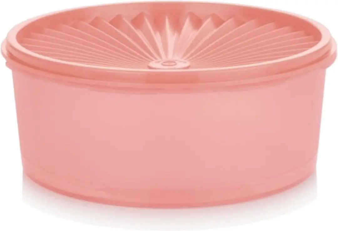 Tupperware Koekdoos met Zonnedeksel 1,8ltr Rond Zalm