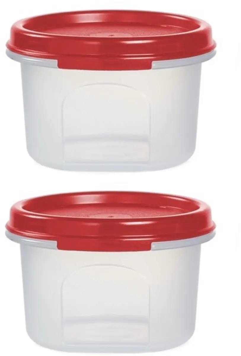 Tupperware 2 RuimteSpaarders Rond 200 ml