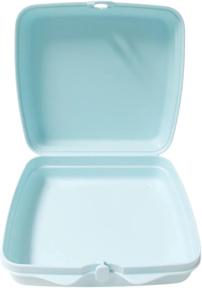 Tupperware Sandwichbox, opbergdoos, sandwichbox, vierkant, met scharnier en verg