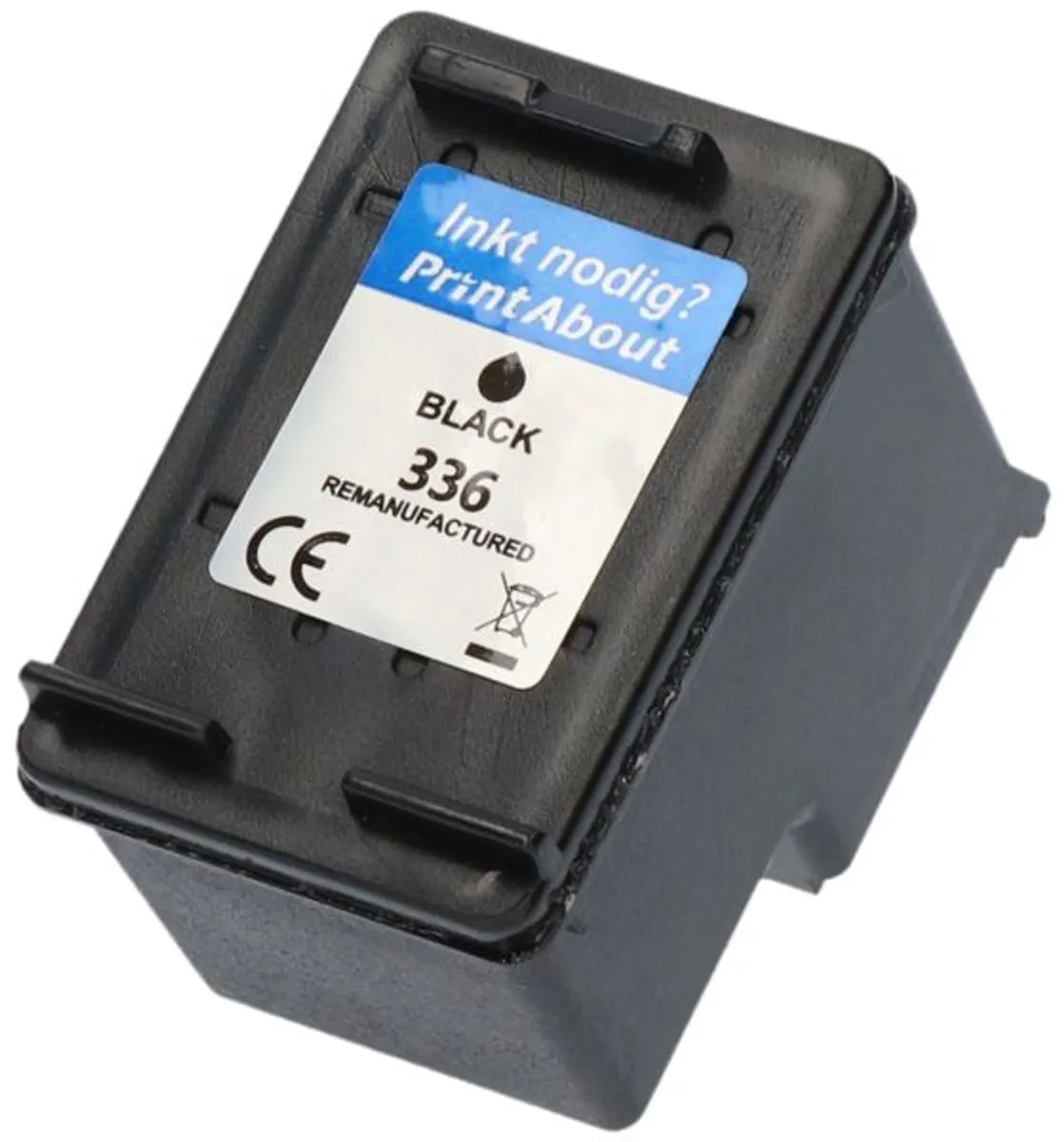 PrintAbout Inktcartridge C9362EE Zwart - 12ml - o.a. HP Photosmart
