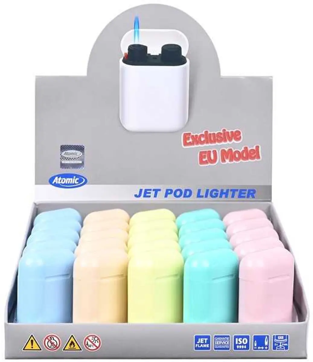 Atomic jet pod lighter / Air pods behuizing / Storm aansteker/ Trendy / Nieuw /