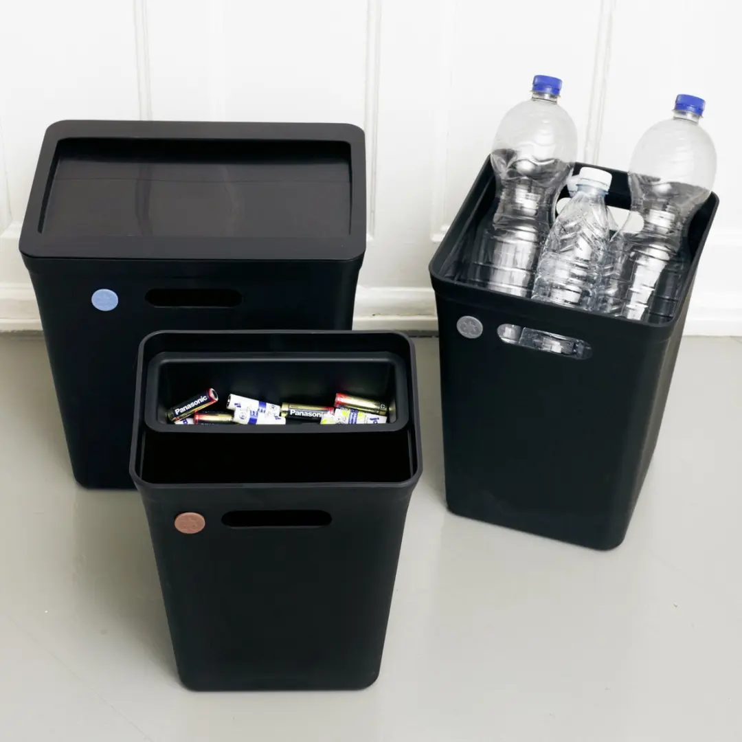 Plast Team Prullenbak 15L - Zwart