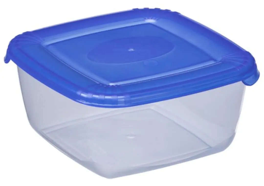 plast team bevriezingsdoos vierkant, grijs, 1,5 liter, 170×170×83 mm