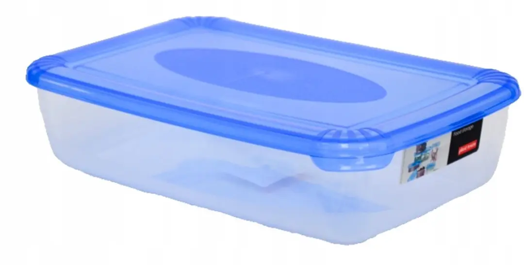 Polar Voedselcontainer 1,9L Rechthoekig Transparant/Blauw