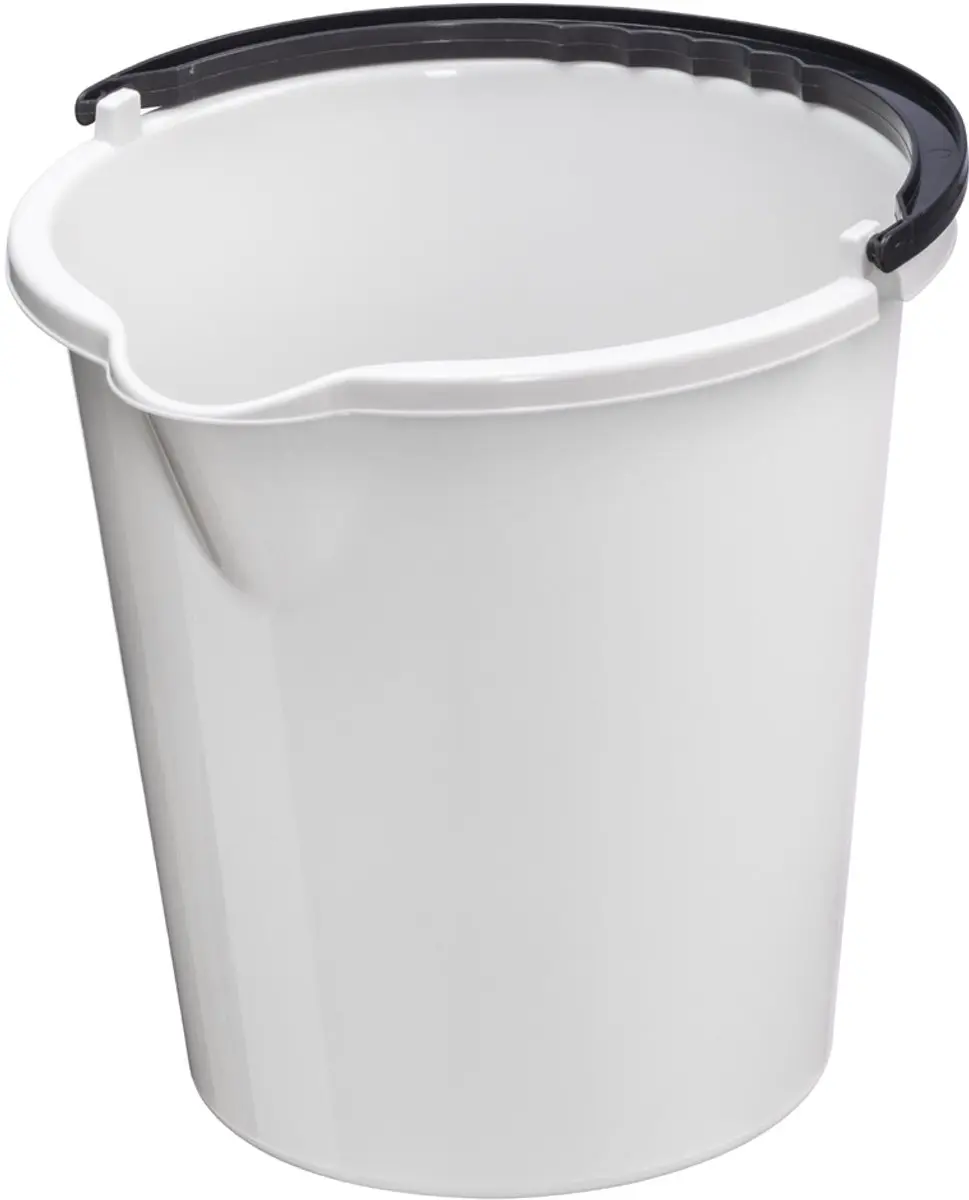 Plast Team schoonmaakemmer Vancouver rond 5 liter antraciet