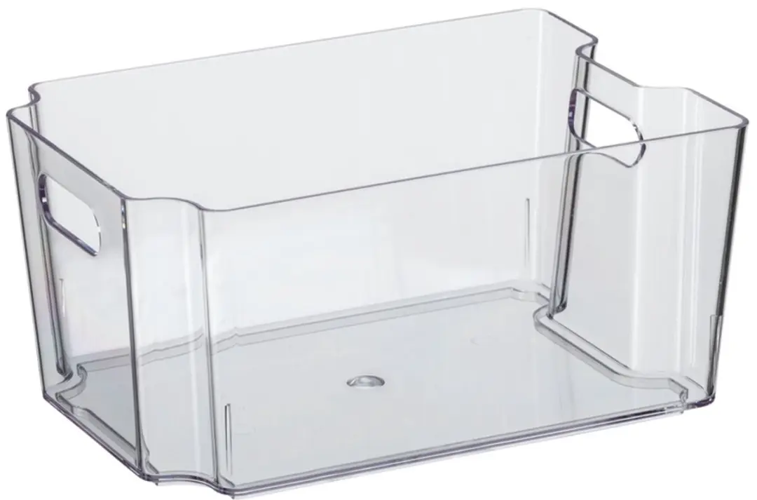 Plast Team koelkast organizer Nuuk transparant 7,9 liter met handgrepen