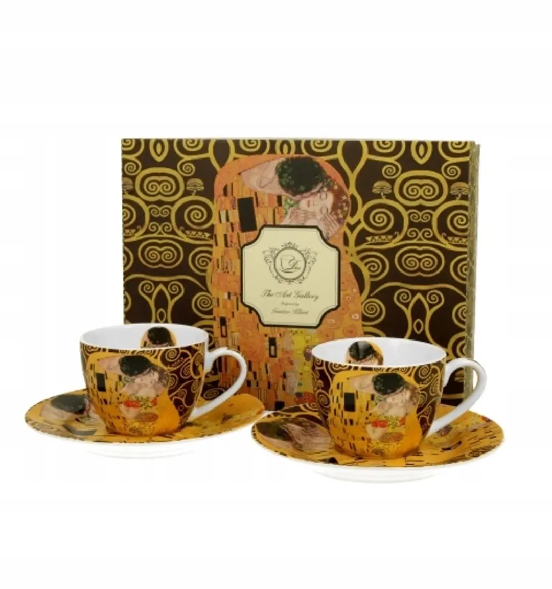 De Kiss Brown Espresso Kopjes Set (2 stuks)