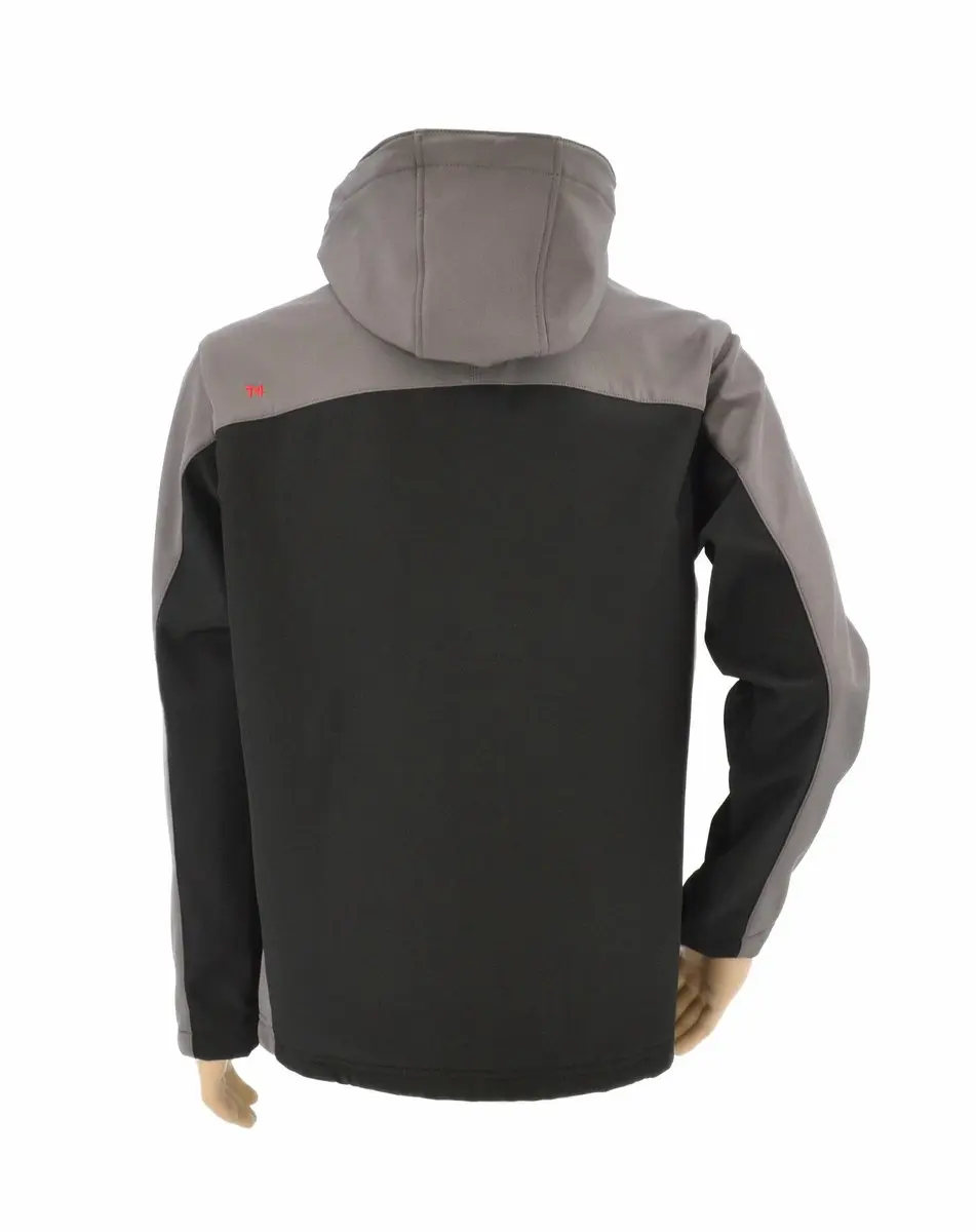 Awtools T4 Serie - Softshell Werkjas - Grijs-Zwart - XXL - Winddicht en Ademend - Met Ritszakken