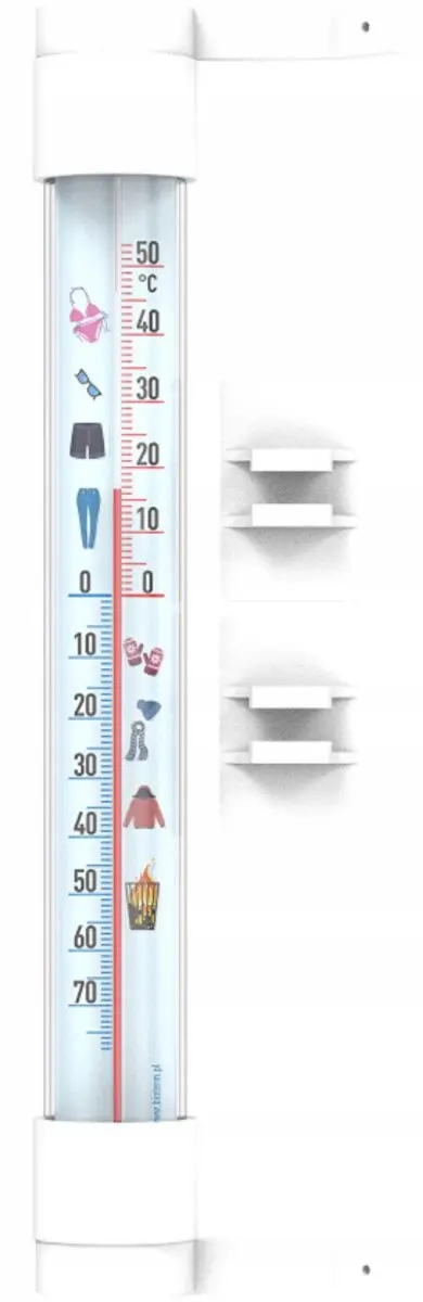 Browin buitenthermometer -50°C tot +50°C met kledingprint