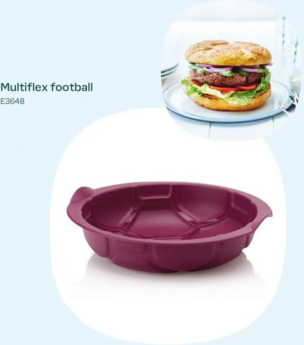 Tupperware multiflex voetbal — siliconen bakvorm