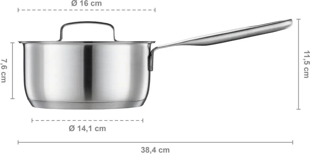 Fiskars All Steel Steelpan 1,5L - RVS