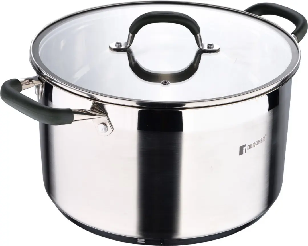 Bergner Midnight RVS Soeppan met Deksel