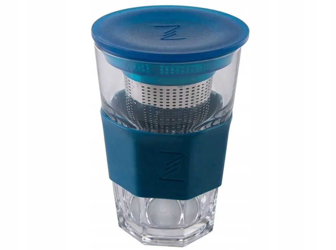 Glazen theeglas met infuser en deksel, 415 ml