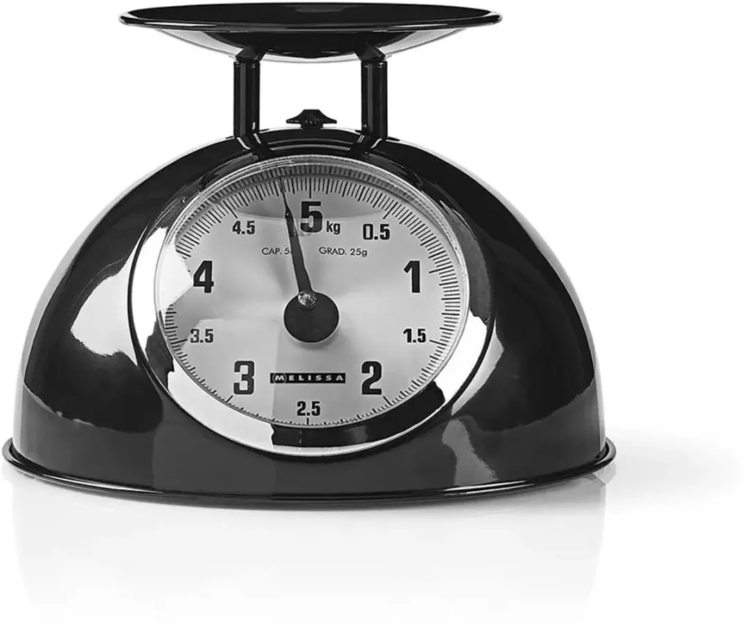 Melissa Keukenweegschaal Analoog 5kg - Zwart