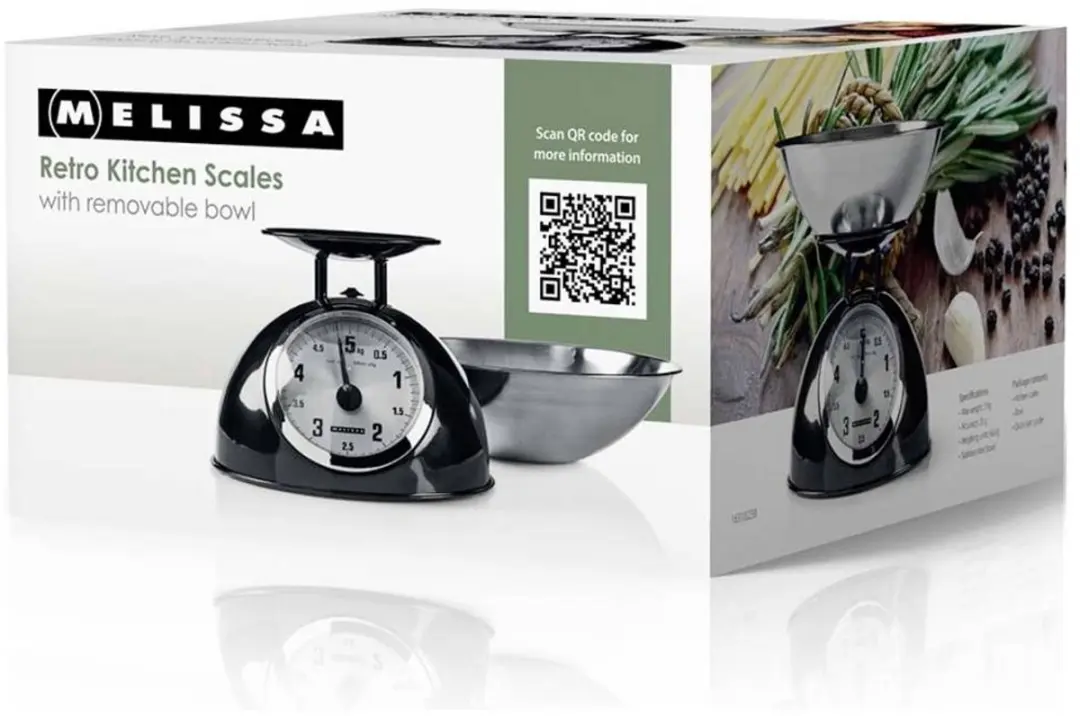 Melissa Keukenweegschaal Analoog 5kg - Zwart