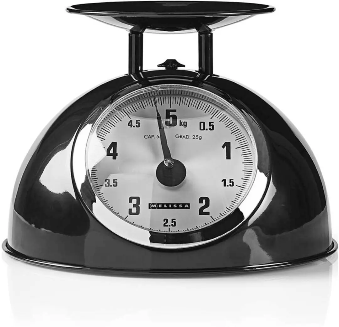 Melissa Keukenweegschaal Analoog 5kg - Zwart