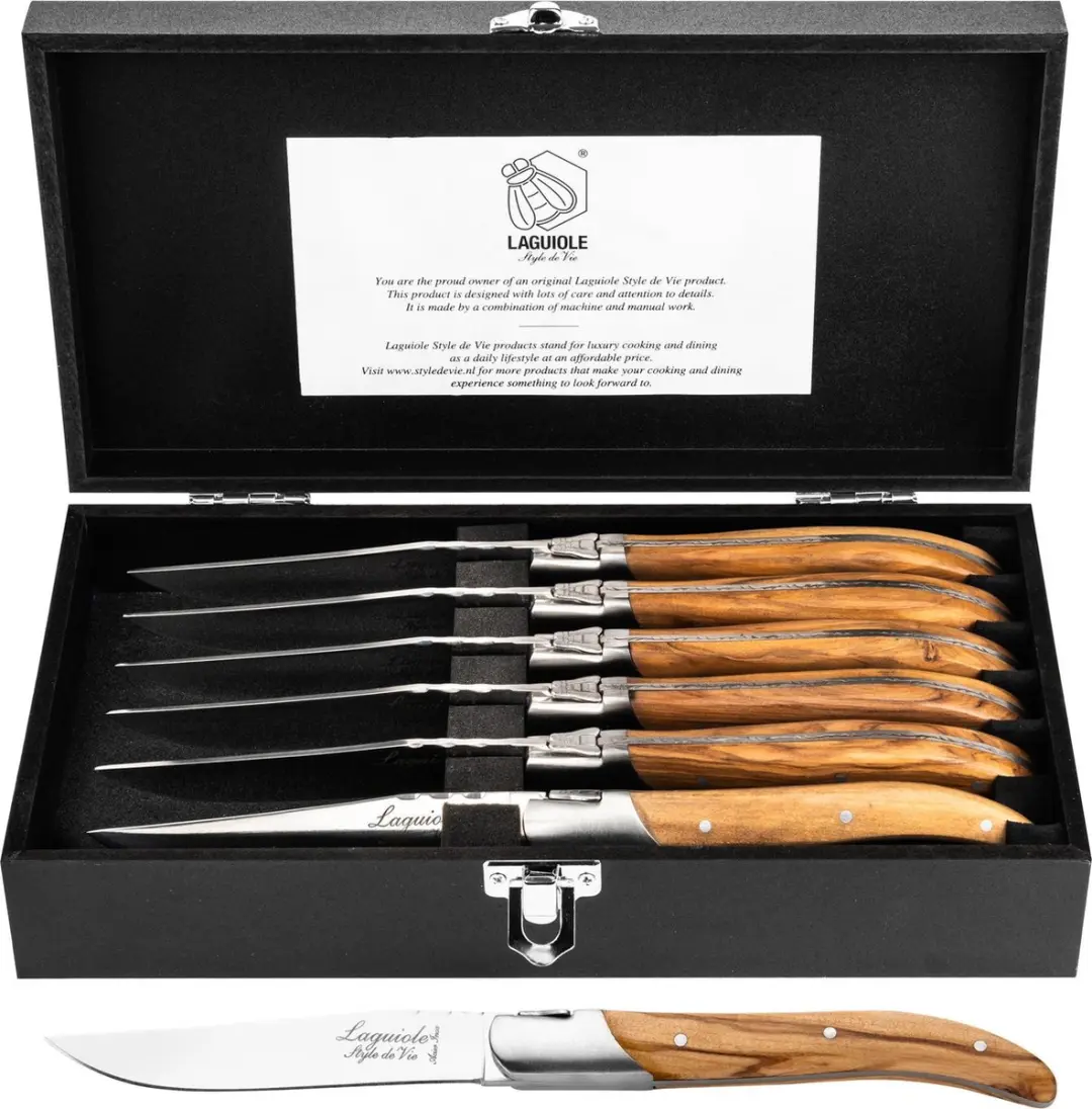 Laguiole Style de Vie Steakmessen Luxury Line