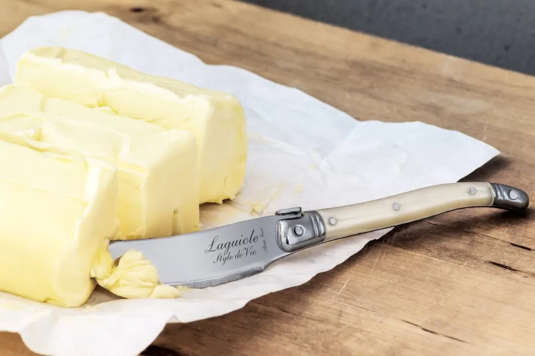 Laguiole Style de Vie Botermessen Premium Line 4-delig - Parelmoer