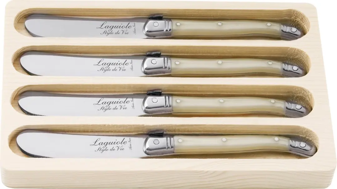 Laguiole Style de Vie Botermessen Premium Line 4-delig