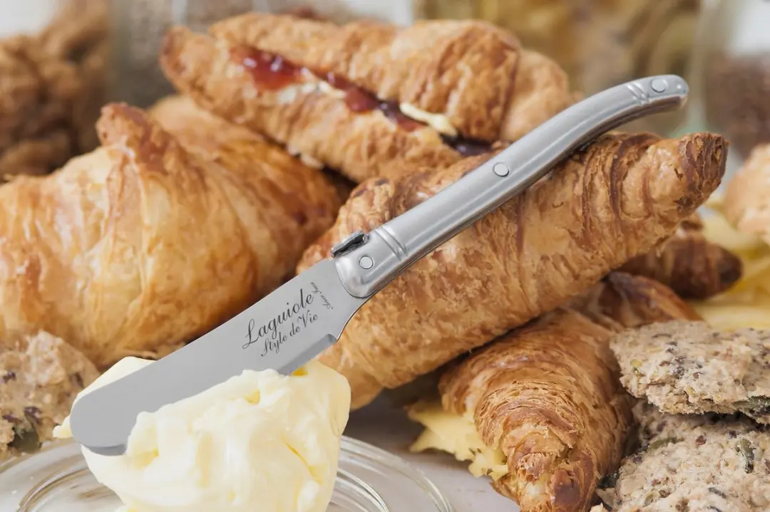 Laguiole Style de Vie Botermessen Premium Line 4-delig RVS