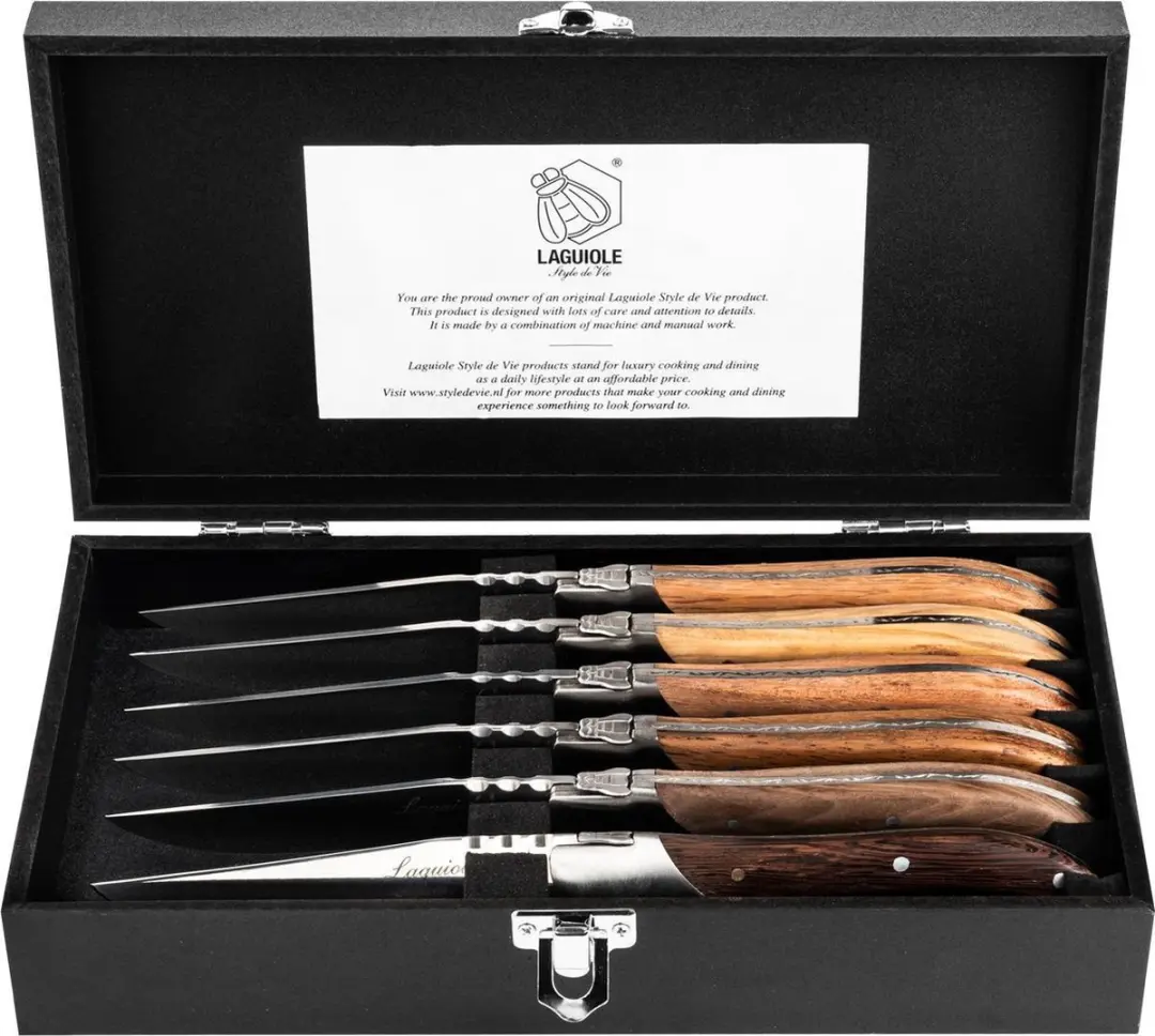 Laguiole Style de Vie Steakmessen Luxury Line