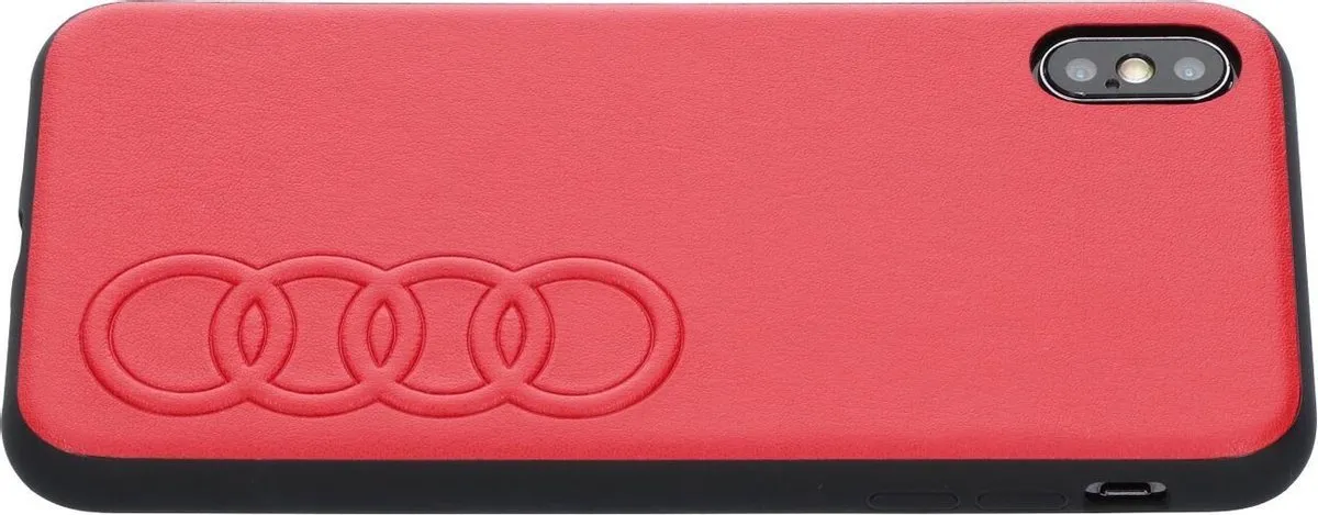 Audi iPhone Xs Max Hoesje - Effen Rood - Kunstleer - MPN 8719273993118 - afbeelding 6 van 6