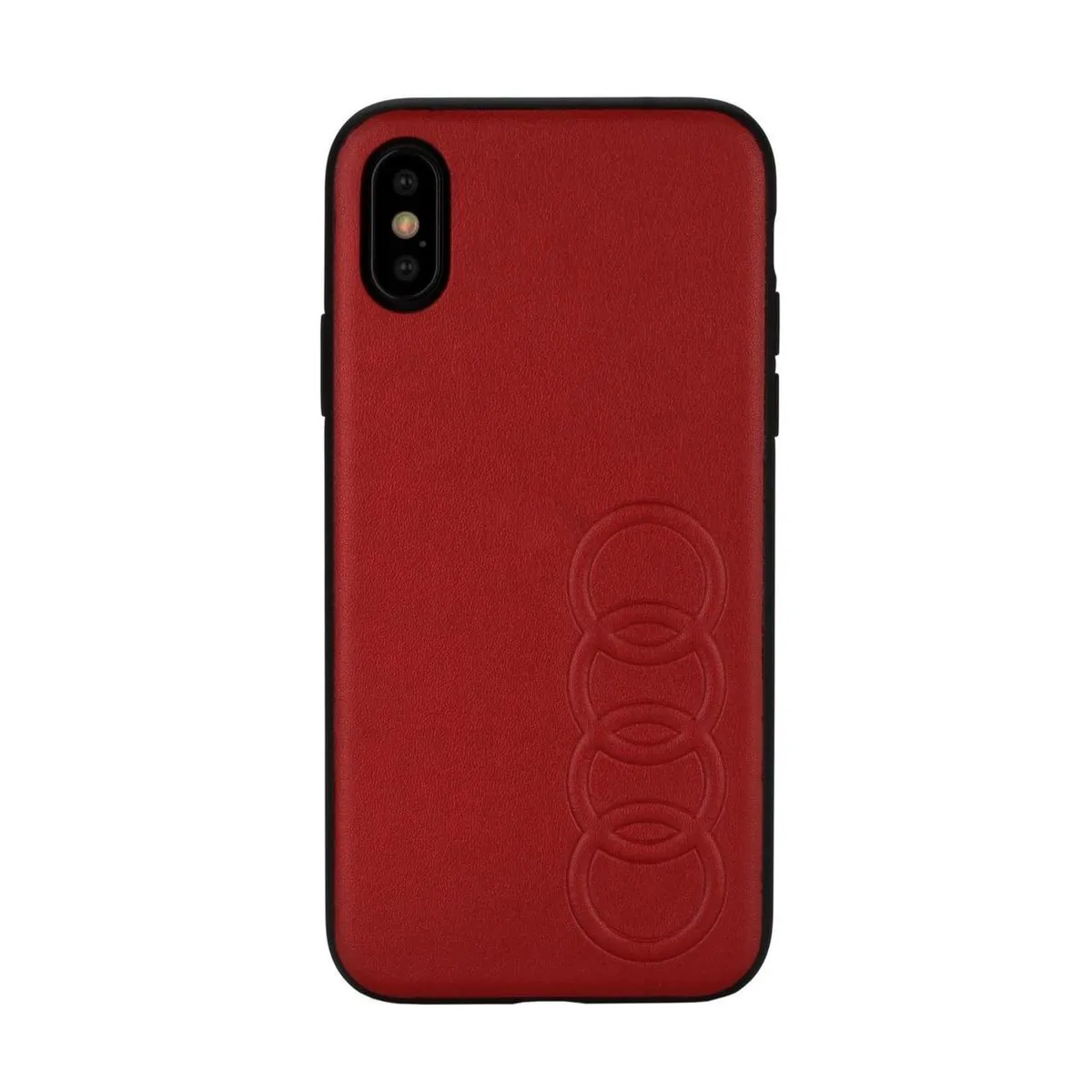Audi iPhone Xs Max Hoesje - Effen Rood - Kunstleer - MPN 8719273993118