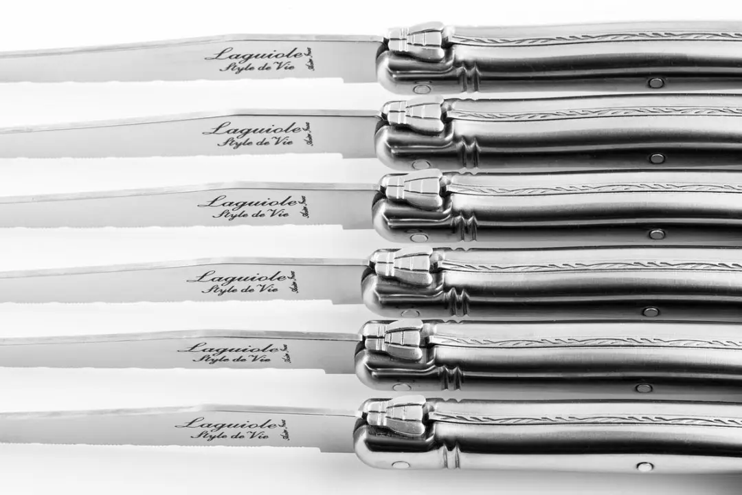 Laguiole Style de Vie Premium Line Steakmessen - 6-delig - RVS
