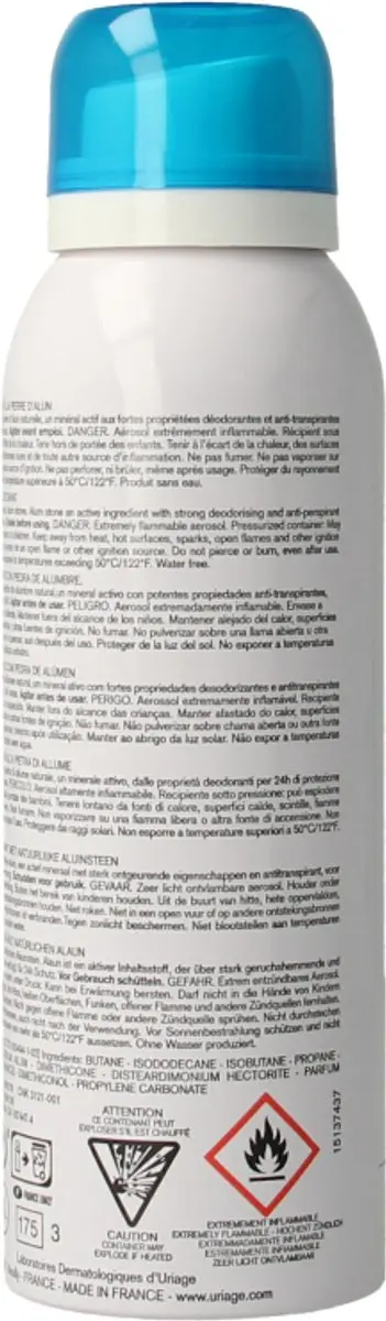 Uriage Deodorant Spray Fresh New 125ml