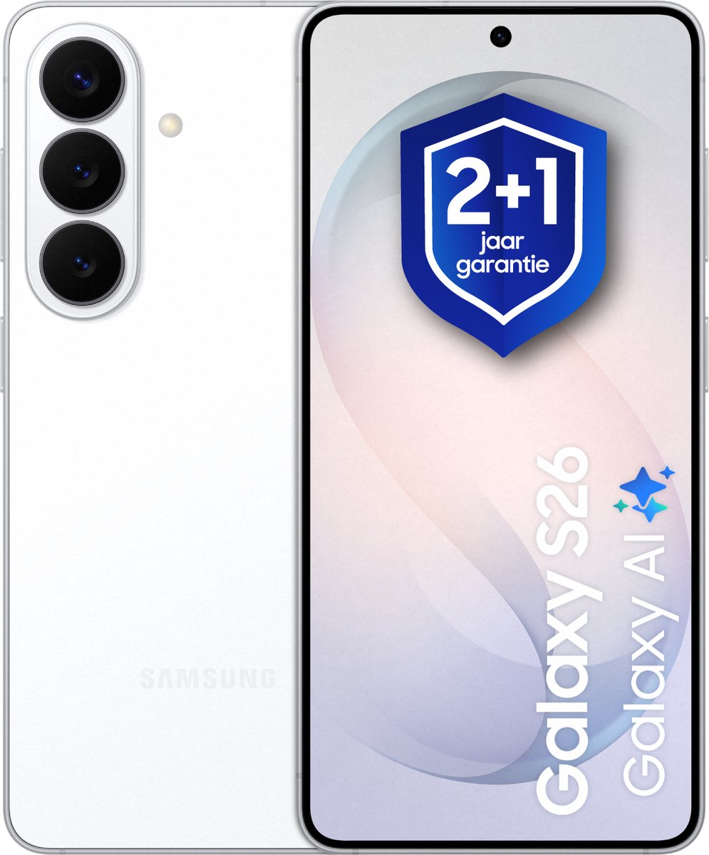 Samsung Galaxy S26 - 256GB - White + 1 jaar extra garantie