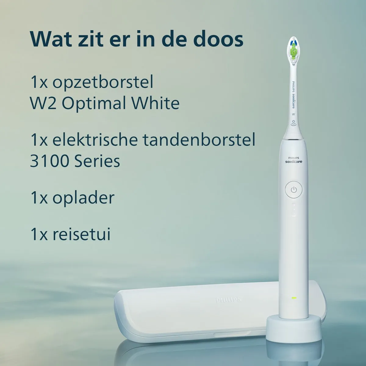 Philips Sonicare 3100 HX4033/21 Elektrische Tandenborstel - Wit