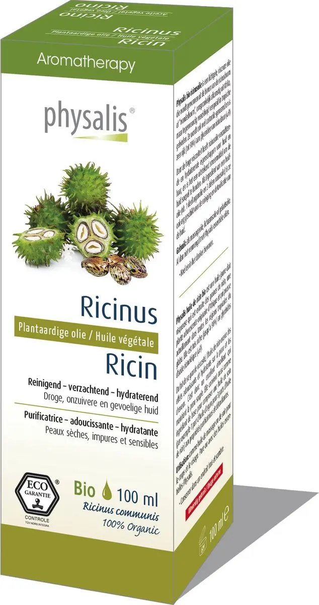 Physalis Aromatherapy Biologisch Ricinusolie 100ml