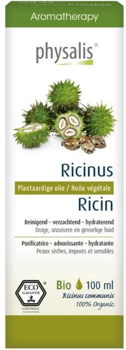 Physalis Aromatherapy Biologisch Ricinusolie 100ml