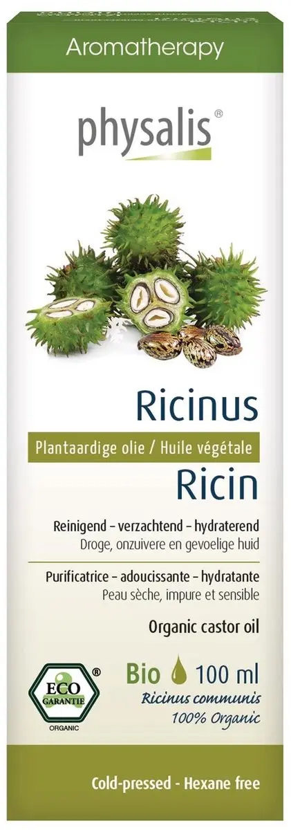 Physalis Aromatherapy Biologisch Ricinusolie 100ml