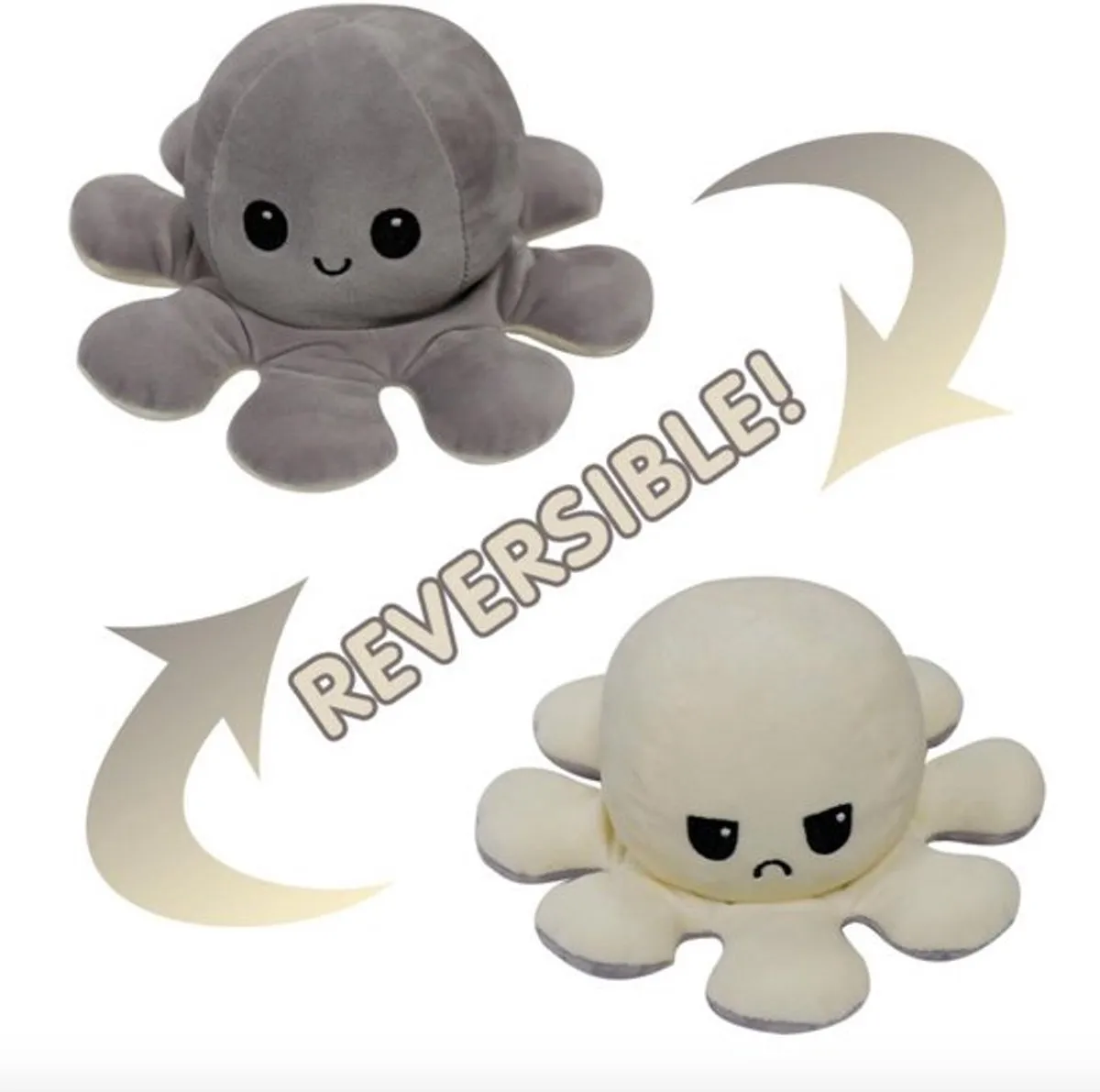 Topknuffels Octopus Mood Emotie Pluche Knuffel 15cm