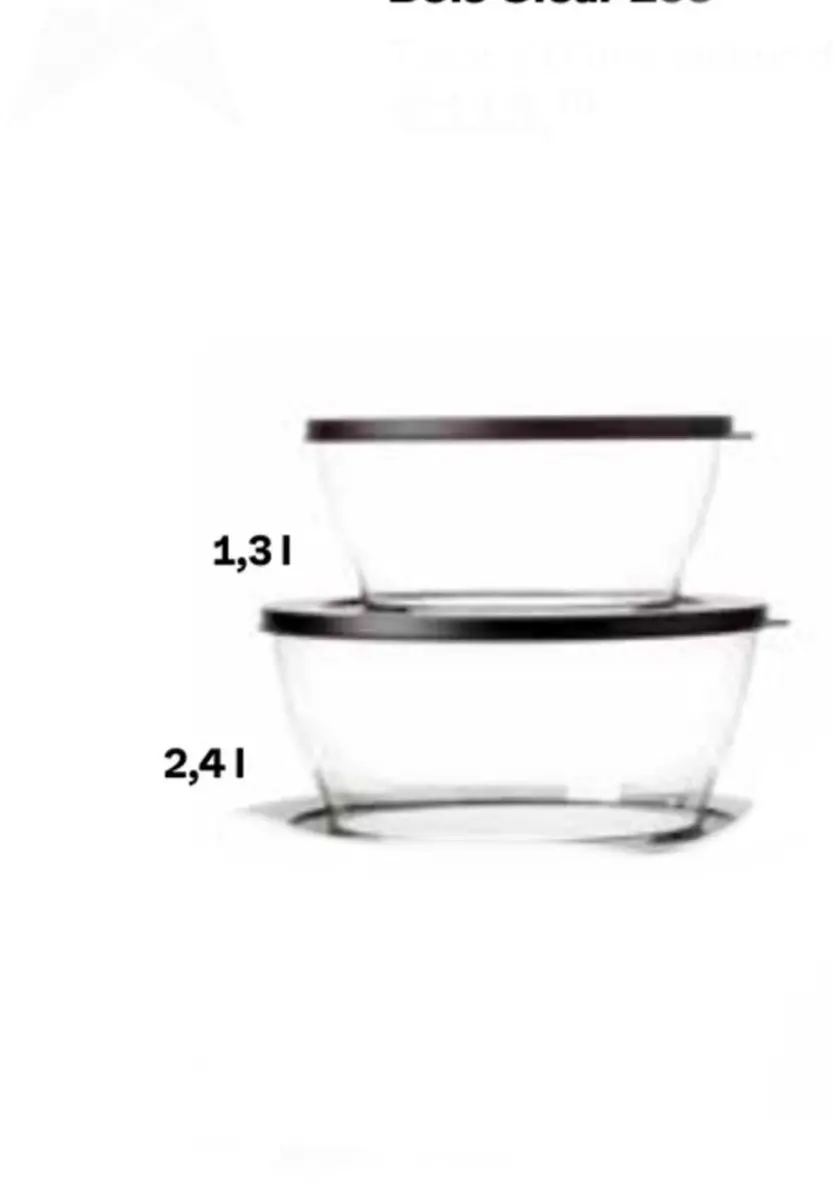 Tupperware clear kommen eco set