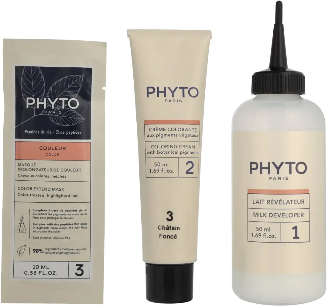 Phyto Paris Phytocolor Bruin #3 Permanente Haarkleuring 110ml