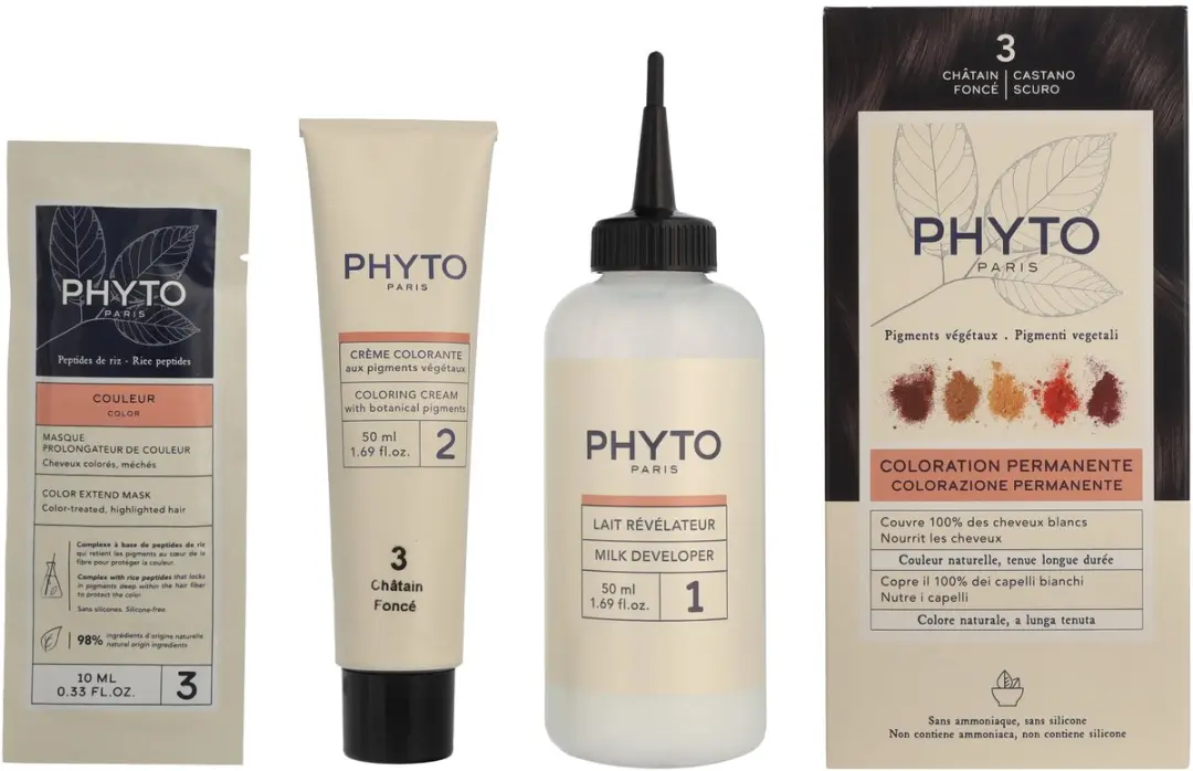 Phyto Paris Phytocolor Bruin #3 Permanente Haarkleuring 110ml