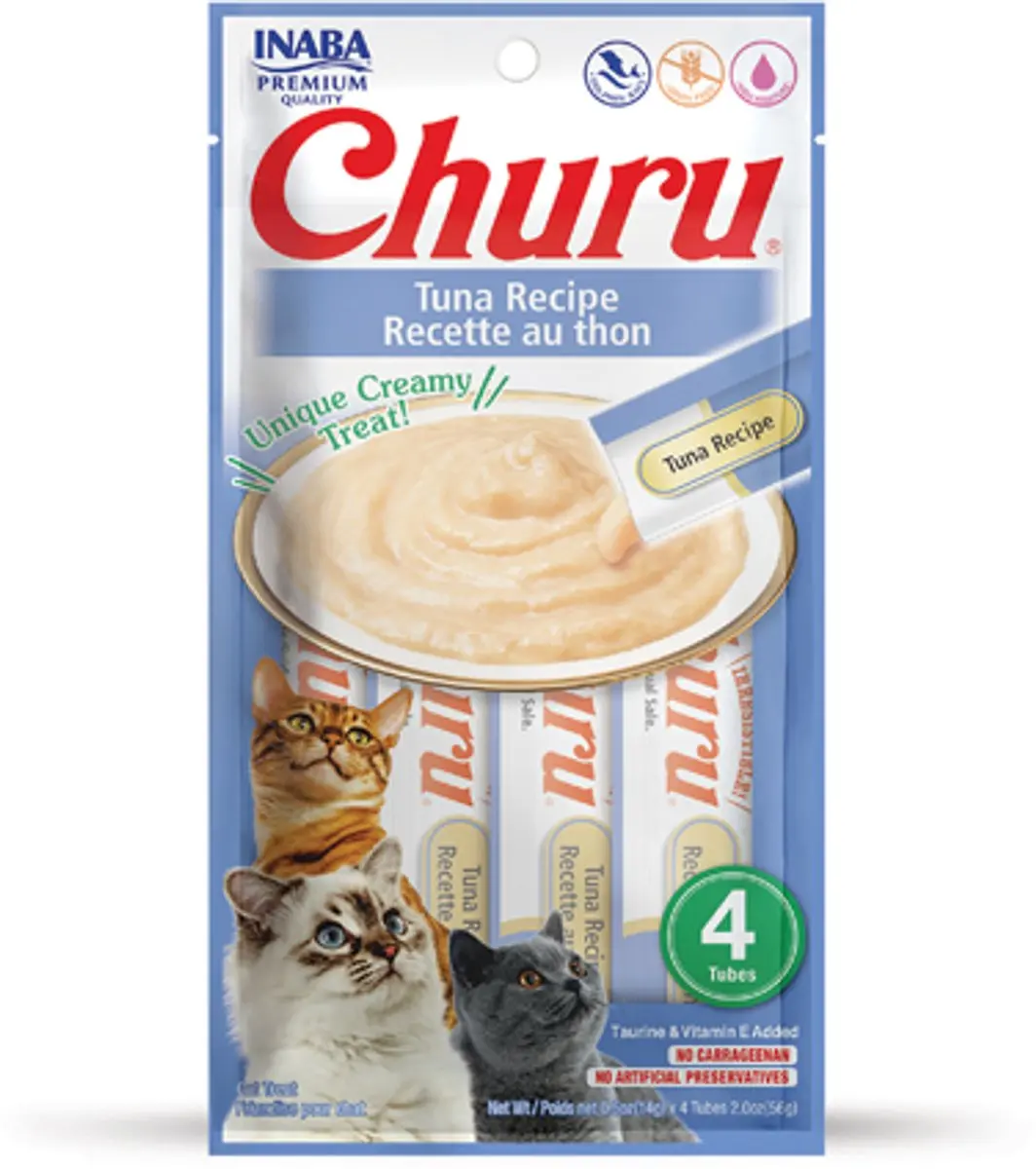 Inaba Churu Purée Tonijn 56g - 4 Sticks