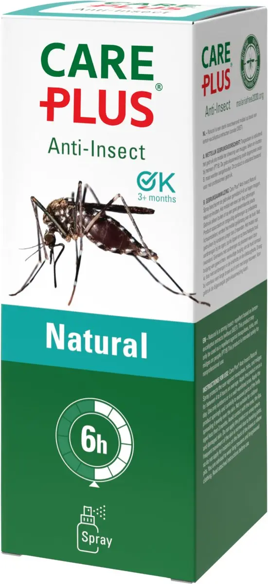 Care Plus Anti-Insect Natural Spray 200ml - Muggen/Teken