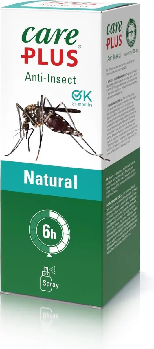 Care Plus Anti-Insect Natural Spray 200ml - Muggen/Teken